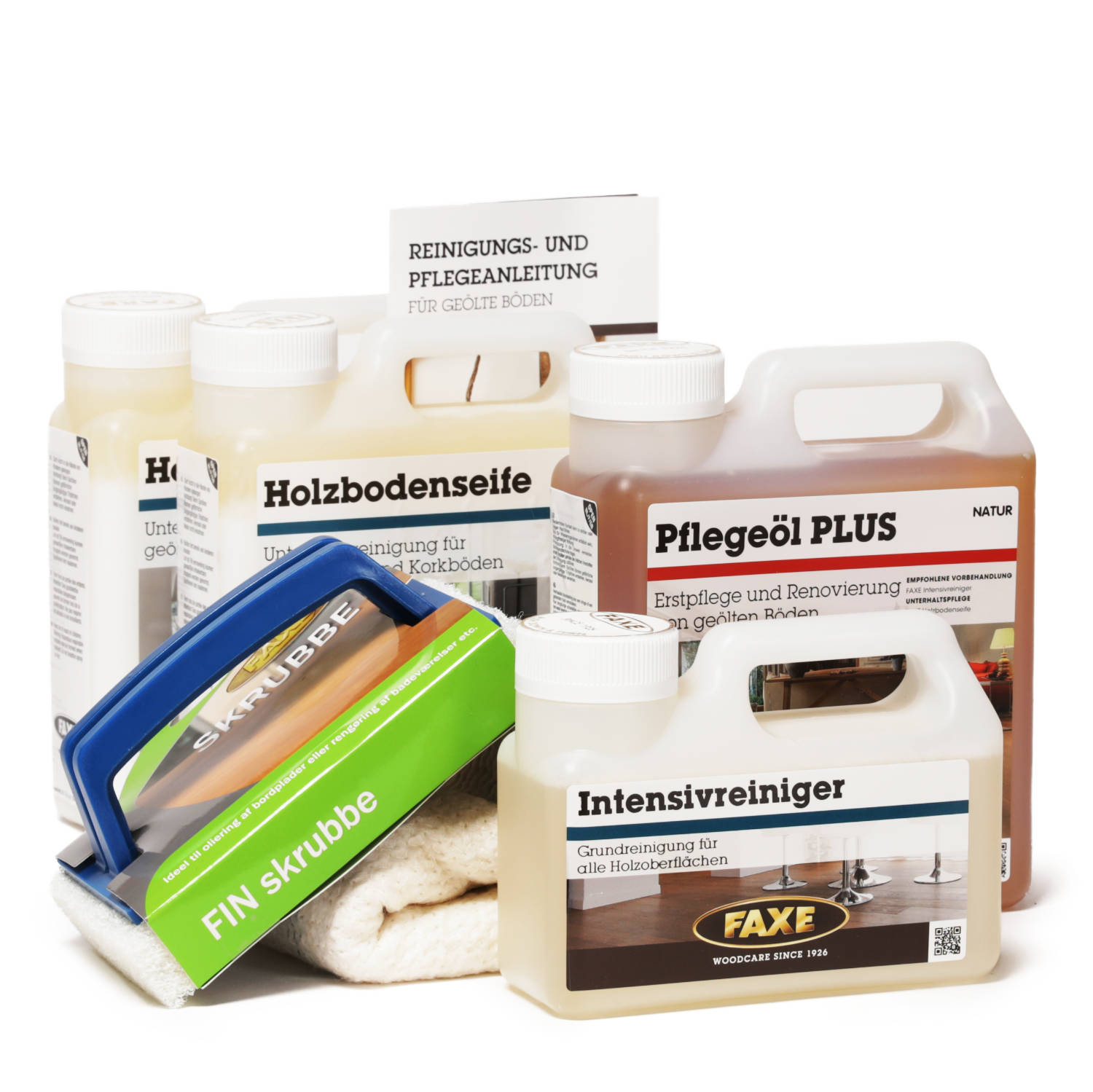 Bodenpflegebox mit Pflegeöl Natur
