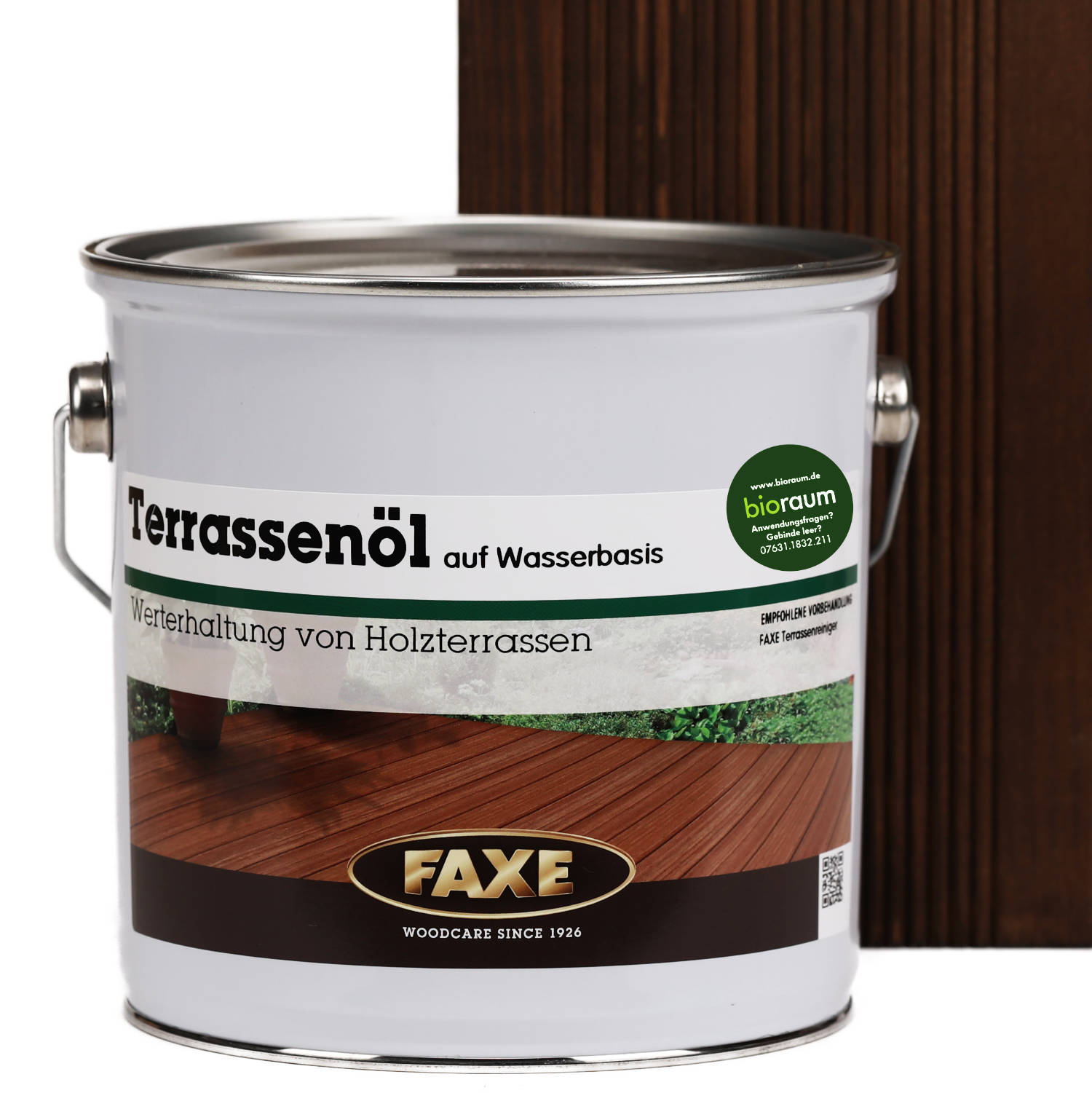 Terrassenöl auf Wasserbasis Bambus dunkel 2,5 l