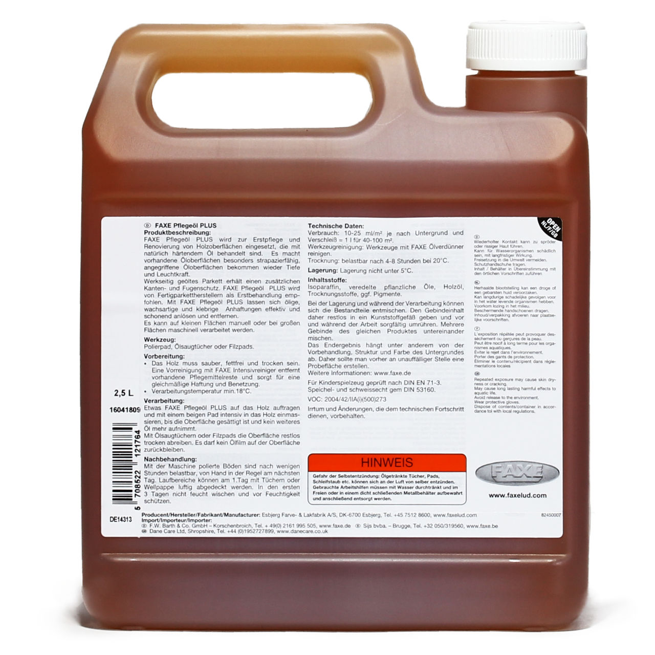 Pflegeöl PLUS Natur 1 l