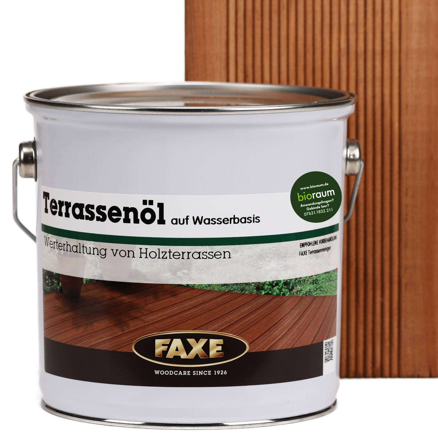 Terrassenöl auf Wasserbasis Bambus hell 2,5 l