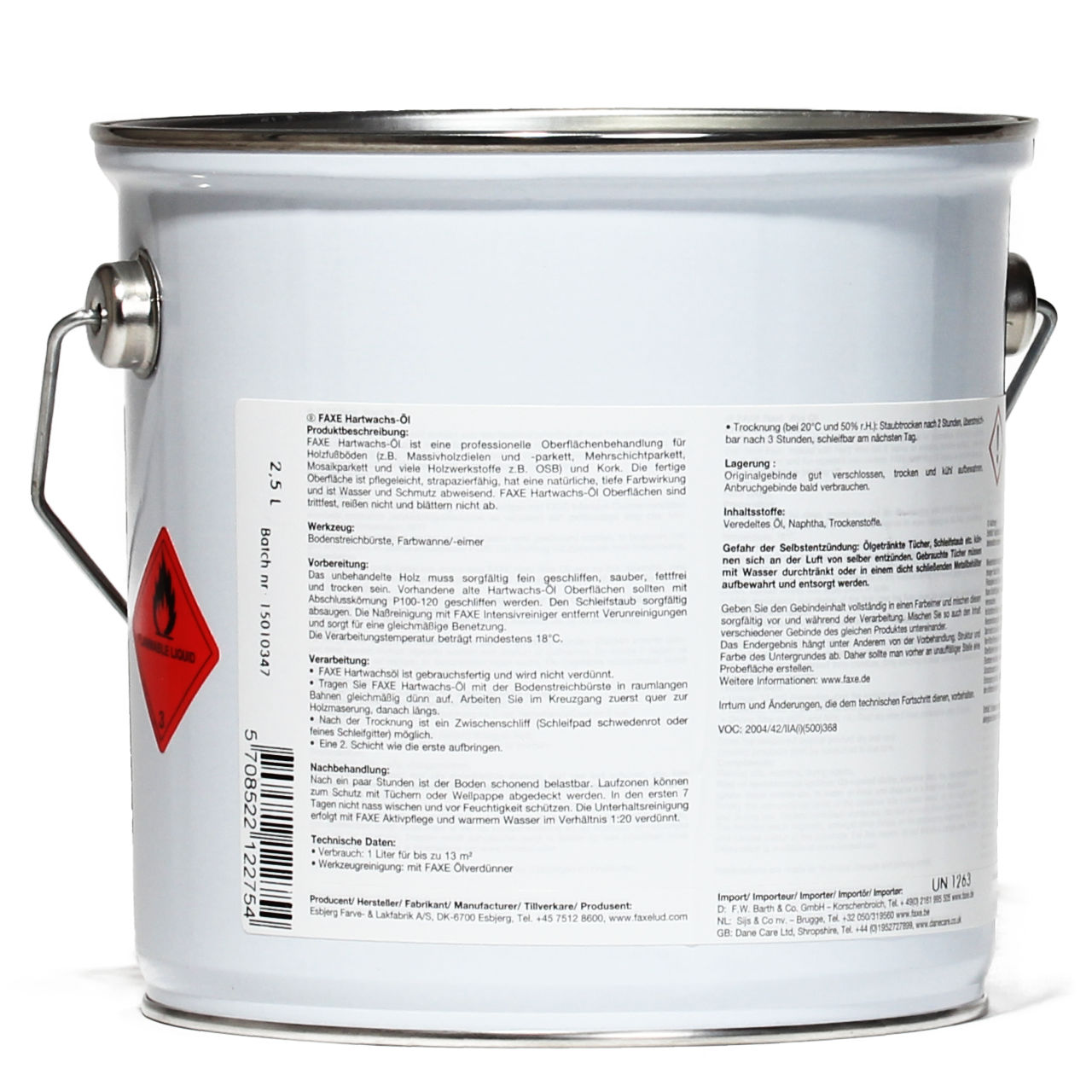 Hartwachsöl Natur 2,5 l